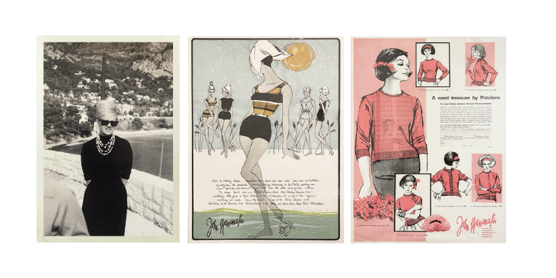 Joy Cappel and selected fashion illustrations